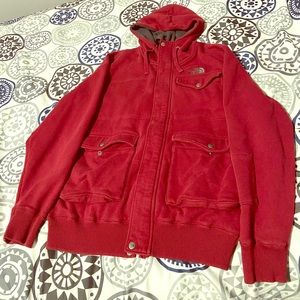 Northface Large Mens Red Hoodie